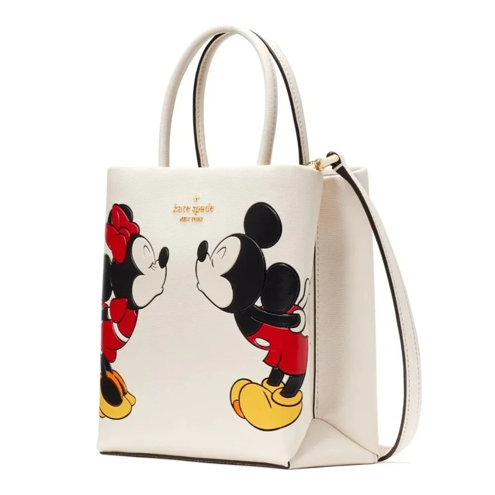Kate Spade Disney Mickey & Minnie Mouse Ivory Mini Satchel Bag - Picture 4 of 4